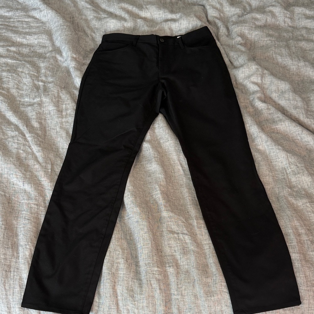7 For All Mankind Black Chinos